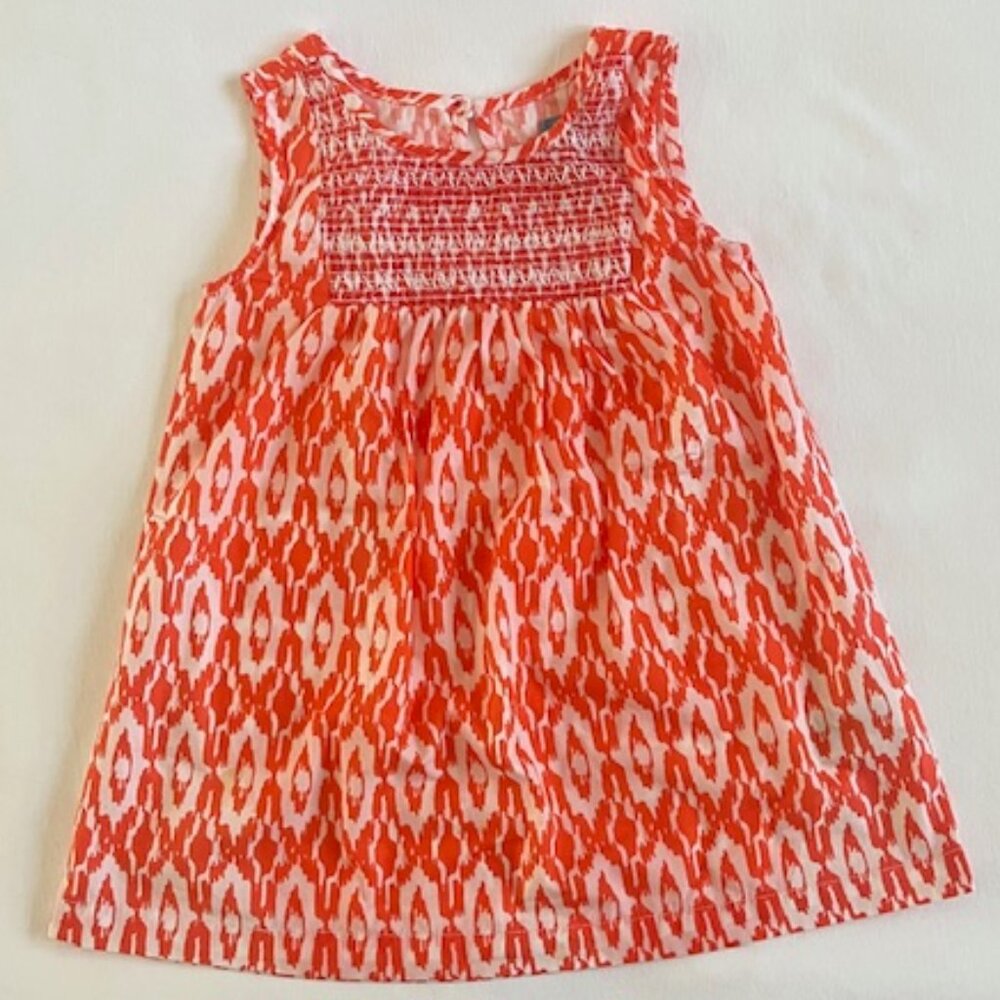 100% Cotton Ikat Pattern Toddler Dress